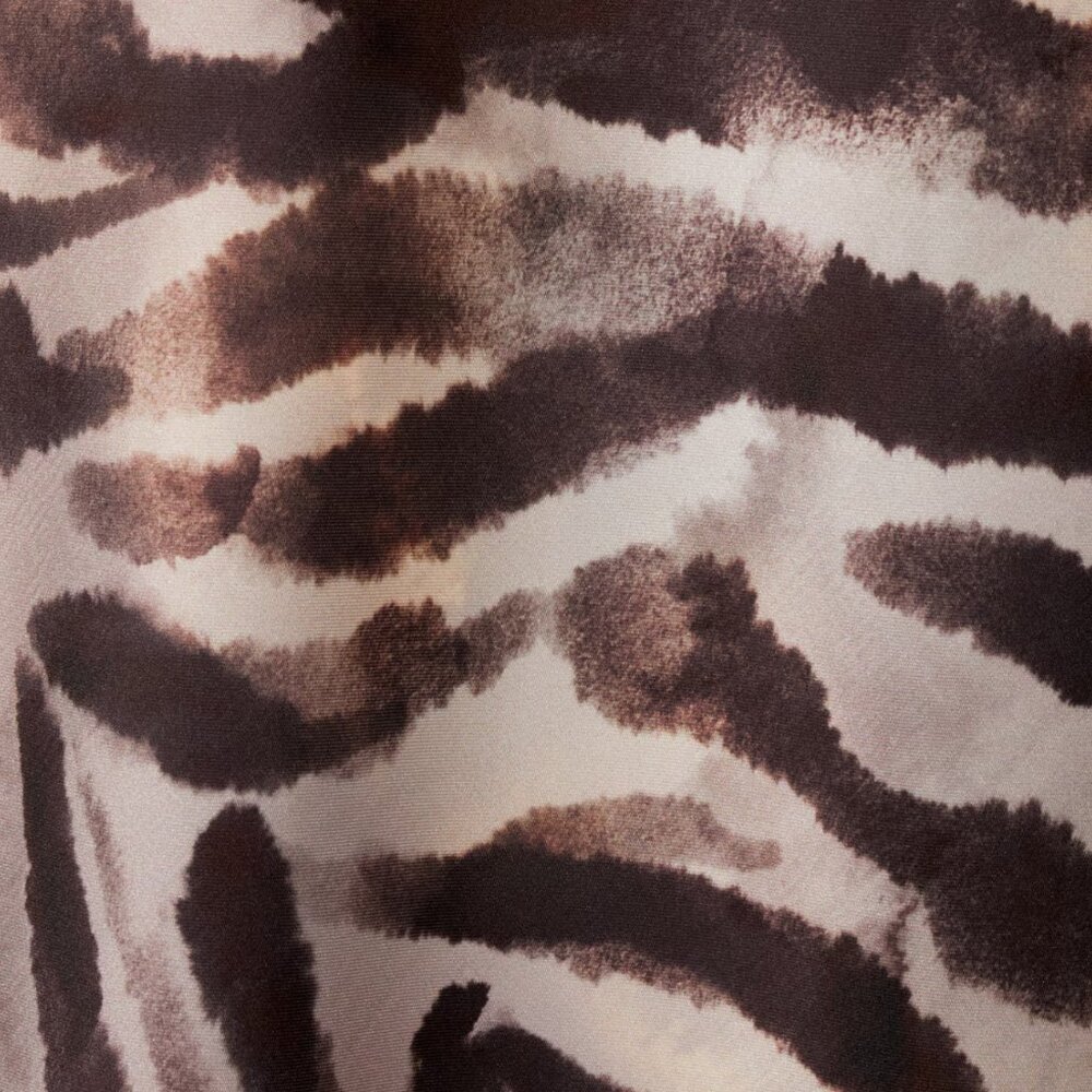 WMNS M Mango MNG Animal Print Midi Slip Skirt BNWT elastic-waist brown zebra max - Picture 13 of 14